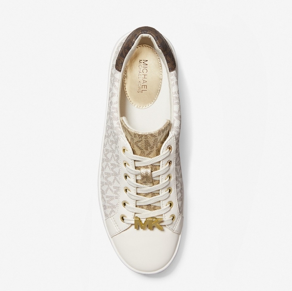 Michael Kors Poppy Color Block Logo Sneaker Size 10 - Picture 2 of 3